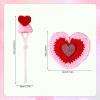 Sinbana Desktop Goose Costume, Cute Outfit Mini Desk Geese Clothes for 7in/17.78cm Magnetic Desk Goose Statue Home & Office Decor (Heart-Shaped) view 2