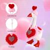 Sinbana Desktop Goose Costume, Cute Outfit Mini Desk Geese Clothes for 7in/17.78cm Magnetic Desk Goose Statue Home & Office Decor (Heart-Shaped) view 4