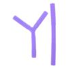 HAPINARY Silicone Teether Rod Hollow Soft Chewable Tubes with Smooth Edges for Gum Relief Safe Chew for Boy Girl view 1
