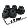 32P 5mm Pinion Motor Gear 17T 18T 19T 20T 21T Hardened Metal Pinion Motor Gear Sets Fit 5mm Shaft Compatible with HPI Kyosho Losi Axial Tamiya 1/8 1/10 RC Car Monster Truck Buggy view 2