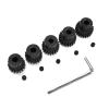 32P 5mm Pinion Motor Gear 17T 18T 19T 20T 21T Hardened Metal Pinion Motor Gear Sets Fit 5mm Shaft Compatible with HPI Kyosho Losi Axial Tamiya 1/8 1/10 RC Car Monster Truck Buggy view 3