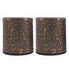 Abaodam 2Pcs Leather Dice Holders Smooth Wear-Resistant Dice Cups for Bar Game Accessories Compact Lightweight Travel-Friendly Game view 1