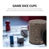 Abaodam 2Pcs Leather Dice Holders Smooth Wear-Resistant Dice Cups for Bar Game Accessories Compact Lightweight Travel-Friendly Game view 4