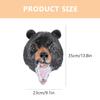 BESPORTBLE Black Bear Cosplay Mask Halloween Animal Costume Accessory Comfortable Fabric Craftsmanship Unique Design for Party Dress Up view 3