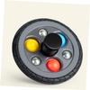LOPUNER Tyre Shape Gyro for Plastic Rotating Stimulates Creativity and Skills Black Bounce Gyroscope for Boys and Play and Interaction view 3