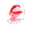 FAVOMOTO Wind Up Teeth with Moving Feet and Googly Eyes Funny Novelty Wind-up for Vibrating Chattering Teeth Shape Amusing Stress Relief Plaything view 4
