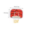 Abaodam Wall-Mounted Basketball Hoop Set for Indoor Use with Basketball Air Pump and Hooks Abs Plastic for Family Fun and Skill Development Random Color view 2