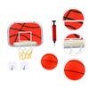 Abaodam Wall-Mounted Basketball Hoop Set for Indoor Use with Basketball Air Pump and Hooks Abs Plastic for Family Fun and Skill Development Random Color view 4