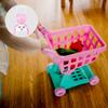 Wakauto Mini Shopping Cart with Wheels Simulation Supermarket Trolley for Boys and Role Play Push Car for Motor Skills Imaginative Play and Vocabulary Development view 3