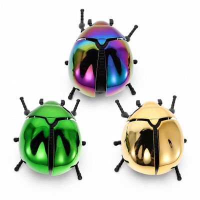 DECHOUS 3pcs Realistic Wind-up Beetle for Head and Tail Movement Lifelike Simulation Insect Figures for Educational Play Halloween and April Fool's Day Decorations Interactive Mechanical