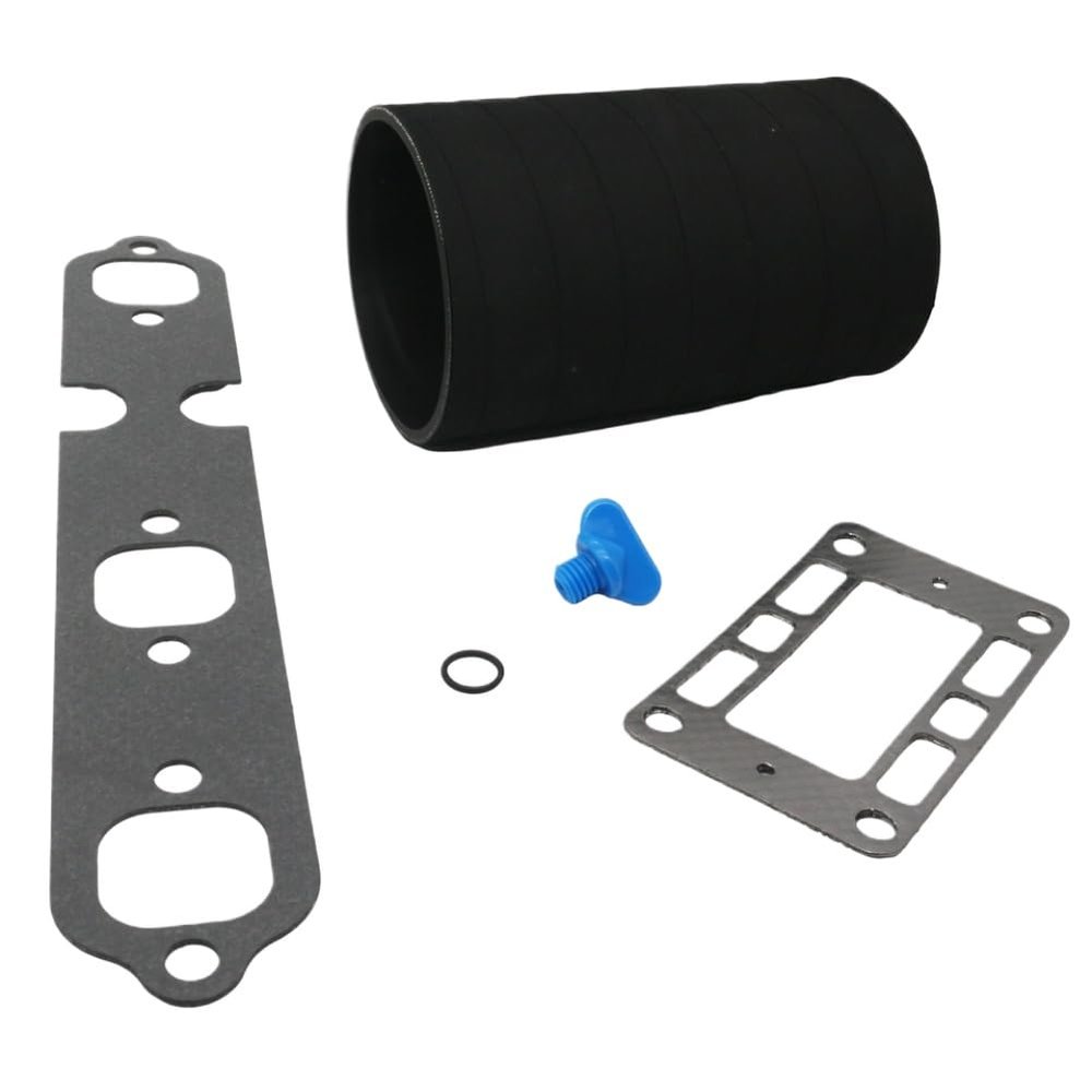 HAOCNC Marine Exhaust Hose with Gasket Compatible with Marine Vessel Models Outboard Engine Models Boat Models Penta AQ175 AQ205 AQ430A-B AQ432 834751 3853412 806608A02 2