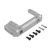 RC Car Accessories Compatible with Axial for SCX10 II AX90046 90046 90047 1/10 RC Crawler Car Upgrade Part Aluminum Alloy Front Bumper Mount Servo Stand(Silver) view 1