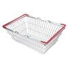 HAPINARY Mini Iron Shopping Basket with Handles Tiny Organizer Bin for Classroom Storage Grocery Cart for Boys and Compact Crimson Container for Fruits Snacks and Veggies view 1