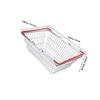 HAPINARY Mini Iron Shopping Basket with Handles Tiny Organizer Bin for Classroom Storage Grocery Cart for Boys and Compact Crimson Container for Fruits Snacks and Veggies view 2