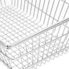 HAPINARY Mini Iron Shopping Basket with Handles Tiny Organizer Bin for Classroom Storage Grocery Cart for Boys and Compact Crimson Container for Fruits Snacks and Veggies view 3
