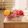 HAPINARY Mini Iron Shopping Basket with Handles Tiny Organizer Bin for Classroom Storage Grocery Cart for Boys and Compact Crimson Container for Fruits Snacks and Veggies view 4