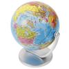 ABOOFAN Rotating World Globe with Stand for Adults Educational Decorative Tellurian Ball Smooth Spin Geography Globe for Classroom Home Office Desk Ornament Blue Tabletop Decor view 1