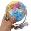 ABOOFAN Rotating World Globe with Stand for Adults Educational Decorative Tellurian Ball Smooth Spin Geography Globe for Classroom Home Office Desk Ornament Blue Tabletop Decor view 3