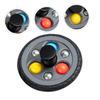 VICASKY Rotating Gyro for Plastic Hand-Eye Coordination Exercise Stress Relief Plaything Black Tire Design view 4