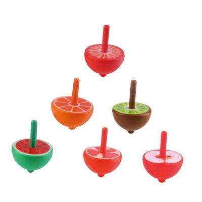 PAMINGONO 6pcs Wooden Gyro for Creative Hand-Spun Tops Plaything Educational Traditional Spinning for Boys