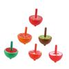 PAMINGONO 6pcs Wooden Gyro for Creative Hand-Spun Tops Plaything Educational Traditional Spinning for Boys view 1