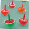 SOPOTUTU 6pcs Wooden Gyro for Traditional Spinning Tops Creative Funny Material Gift for Boys and Early Childhood Learning view 3