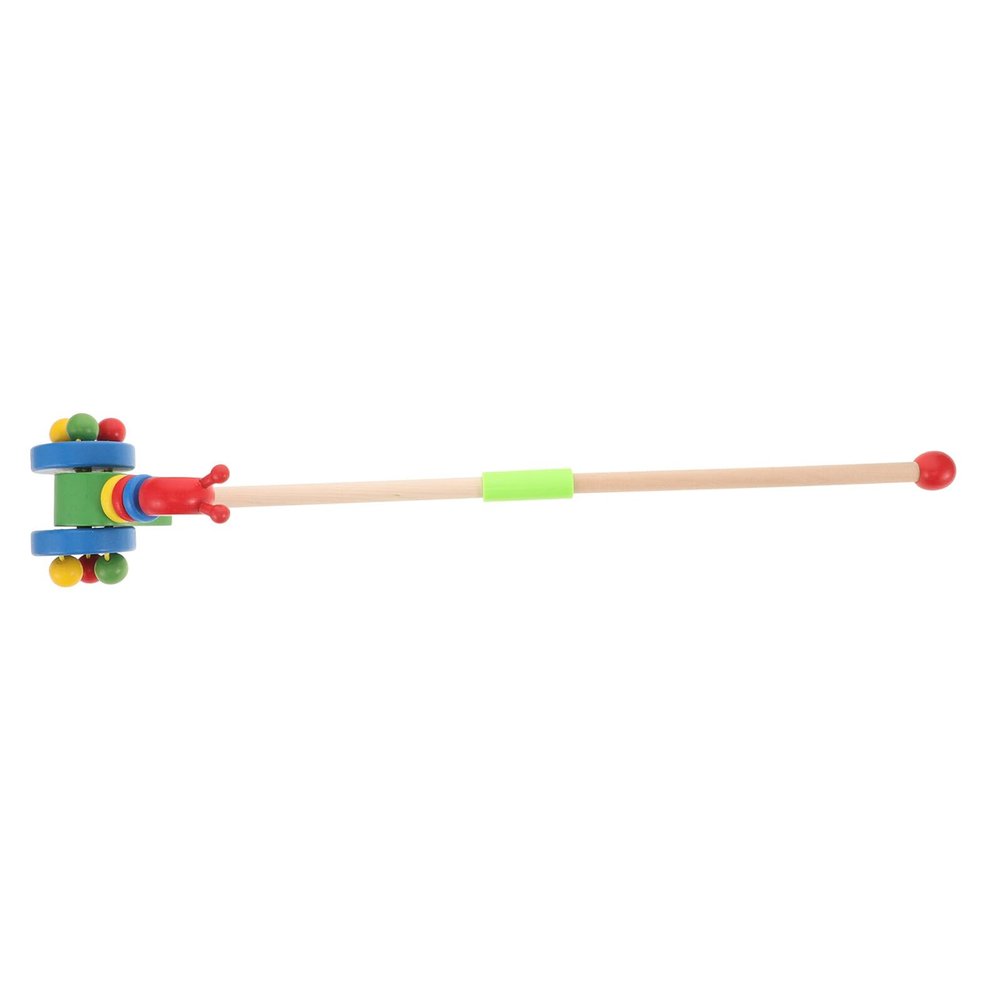 Abaodam Wooden Push with Handle Cartoon Animal Walker for Boys and Indoor and Outdoor Walking Aid for Developing Coordination and Motor Skills