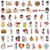 100PCS Funny Cartoon Bob's Movie Burgers Stickers for Kids Teens Girls Adult, Waterproof Vinyl Movie Decal for Water Bottle Skateboard Guitar Travel Case Bike Laptop,Car Bumper,Luggage,Phone (Gray) view 2