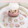 Baby Toys 0-6 Months, Baby Rattles, Teething Toys 3-6 Months, Infant Toys 6-12 Months, 10PCS Pink Sensory Rattles & Teethers with Storage Box, Newborn Shower Gift Girl view 2