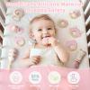 Baby Toys 0-6 Months, Baby Rattles, Teething Toys 3-6 Months, Infant Toys 6-12 Months, 10PCS Pink Sensory Rattles & Teethers with Storage Box, Newborn Shower Gift Girl view 4