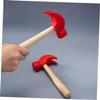 Outanaya 4pcs Wooden Hammer Portable Maintenance Tools for Boys Beating Gavel to Hand-Eye Coordination and Dexterity Birthday view 4
