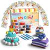 Air Dry Clay for Kids, 12 Sweet Treat Dessert Tutorials, Modeling Clay Kit with Tools, Soft Non Sticky Clay, Kids Arts and Crafts Activity Set Ages 3+, Home Classroom view 1