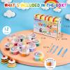 Air Dry Clay for Kids, 12 Sweet Treat Dessert Tutorials, Modeling Clay Kit with Tools, Soft Non Sticky Clay, Kids Arts and Crafts Activity Set Ages 3+, Home Classroom view 2