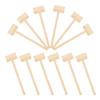 HOODANCOS 12pcs Mini Wood Mallet for Boys Solid Wood Hammer for Hand-Eye Coordination and Dexterity Development Safe Pounding Play Tool view 1