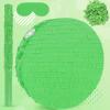 Adecortalk Green Round Blank Pinata Circle Folding Pinata with Bat Stick Blindfold Confetti for Kids Birthday Wedding Celebration Baby Shower Carnival Party Supplies,13 x 13 x 3.15 Inches view 1