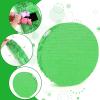 Adecortalk Green Round Blank Pinata Circle Folding Pinata with Bat Stick Blindfold Confetti for Kids Birthday Wedding Celebration Baby Shower Carnival Party Supplies,13 x 13 x 3.15 Inches view 3