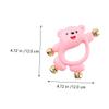 Alasum 4pcs Handbell Rattle for Early Education Safe Material Stimulates Auditory Awareness and Hand-Eye Coordination for Indoor Outdoor Play and Interaction view 2
