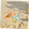 Abaodam 9pcs Outdoor Beach Set for Dinosaur Sand Molds Rake Shovel Watering Can Sand Castle Tools Multiuse Bath Water Sandbox Play Accessories for Boys view 4