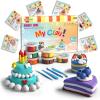 Air Dry Clay for Kids, 6 Sweet Treat Dessert Tutorials, Modeling Clay Kit with Tools, Soft Non Sticky Clay, Kids Arts and Crafts Activity Set Ages 3+, Home Classroom view 1