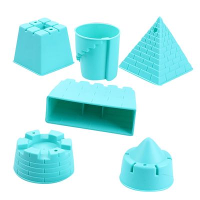 6pcs Beach Set Small Sand-Excavating Tools Lightweight Educational Plaything Plastic Molds for Creative Outdoor Fun Random Color Random Color