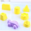 6pcs Beach Set Small Sand-Excavating Tools Lightweight Educational Plaything Plastic Molds for Creative Outdoor Fun Random Color Random Color view 3