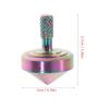 Vaguelly Mini Metal Gyroscope with Extended Spin Balanced Vintage Alloy Spinning Top for Adults and Portable Stress Relief Desktop Fidget view 2