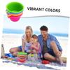 Abaodam 12PCS Sand Pails Vibrant Mini Buckets with Fishing Tool for Outdoor Beach Garden Play Safe and Skill-Boosting for Active view 3