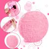 Adecortalk Pink Round Blank Pinata Circle Folding Pinata with Bat Stick Blindfold Confetti for Kids Birthday Wedding Celebration Baby Shower Carnival Party Supplies,13 x 13 x 3.15 Inches view 3