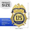 Universal Metal Badge, Enameled & Plated, Suitable for Dressing up and Role Play-Style8 view 2