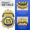 Universal Metal Badge, Enameled & Plated, Suitable for Dressing up and Role Play-Style8 view 3