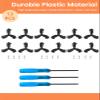12Pcs Propellers for DJI Neo 2  PC Replacement Propeller Blades, Lightweight Quiet Low-Noise Design, Durable Flexible Drone Spare Parts,Black view 3
