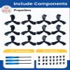 12Pcs Propellers Compatible with DJI Neo 2 Accessories  Plastic Replacement Propeller Blades, Lightweight Quiet Low-Noise Design, Durable Flexible Drone Spare Parts Including Screws and Screwdriver view 3