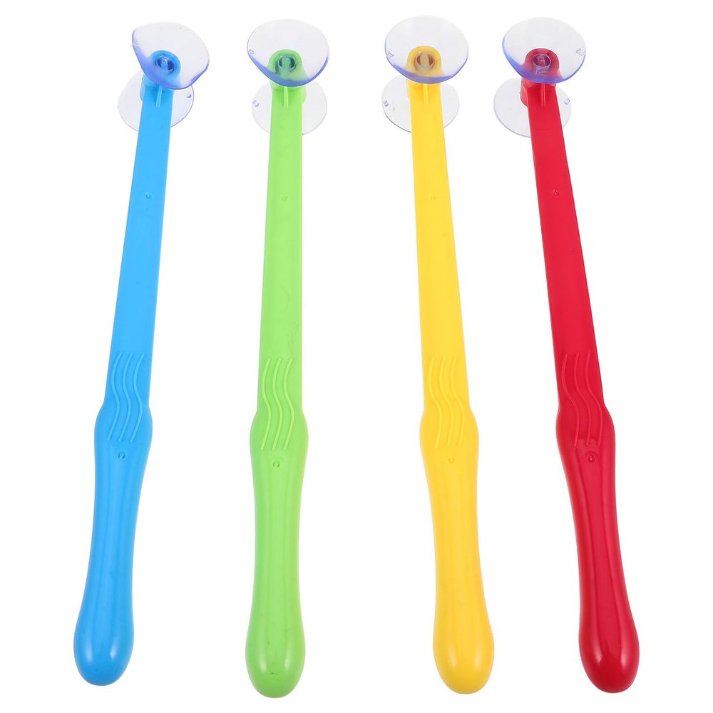 Outanaya 4pcs Suction Cup Hammer for Motor Skill Development Mallet Plaything Quick Training Educational Tool Family Interactive Game in Colors