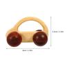 Outanaya Wooden Car for Maple Push Smooth Hand Grip Grasping Educational Vehicle with Rounded Edges Safe view 2